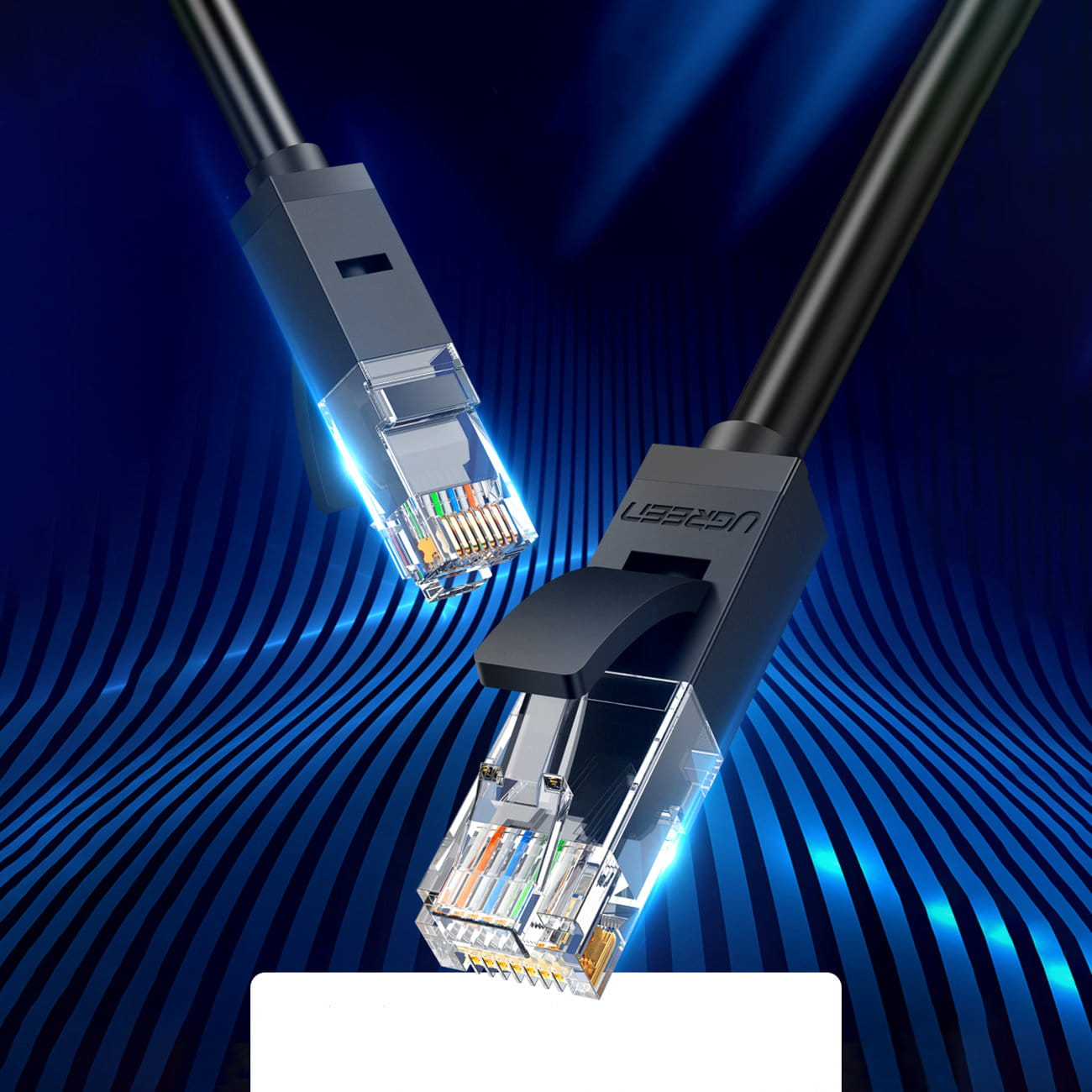 Ethernet Netzwerkkabel Patchcord Ugreen RJ45 Cat 6 UTP, 1000Mbps, 15m, Schwarz