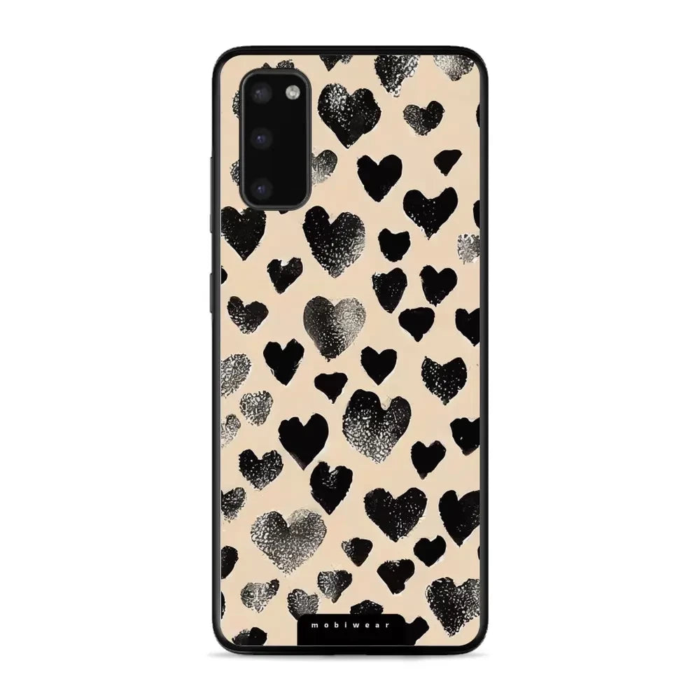 Handyhülle für Galaxy S20, Mobiwear Glossy Case, Beige Liebe