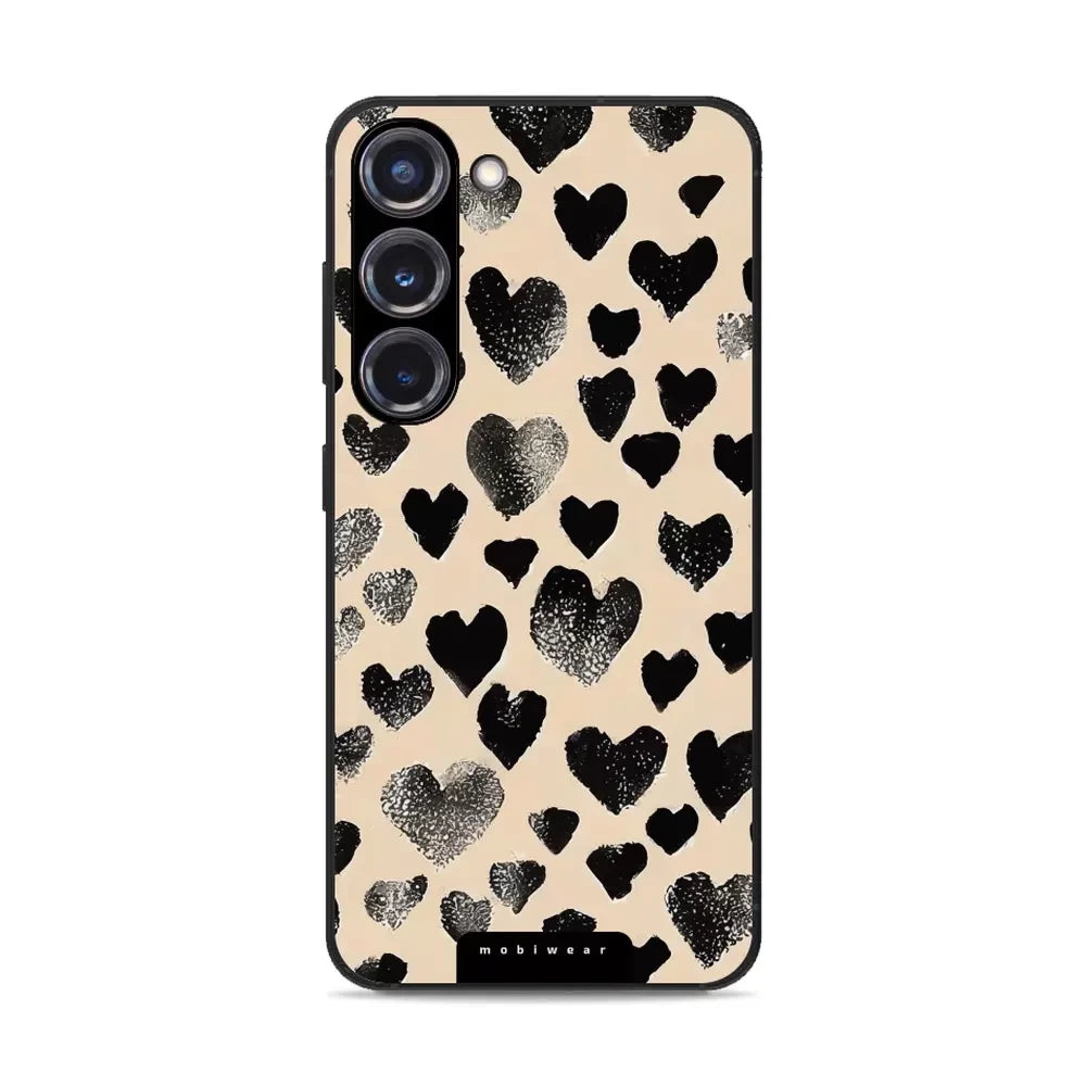 Handyhülle für Galaxy S23 Plus, Mobiwear Glossy Case, Beige Liebe