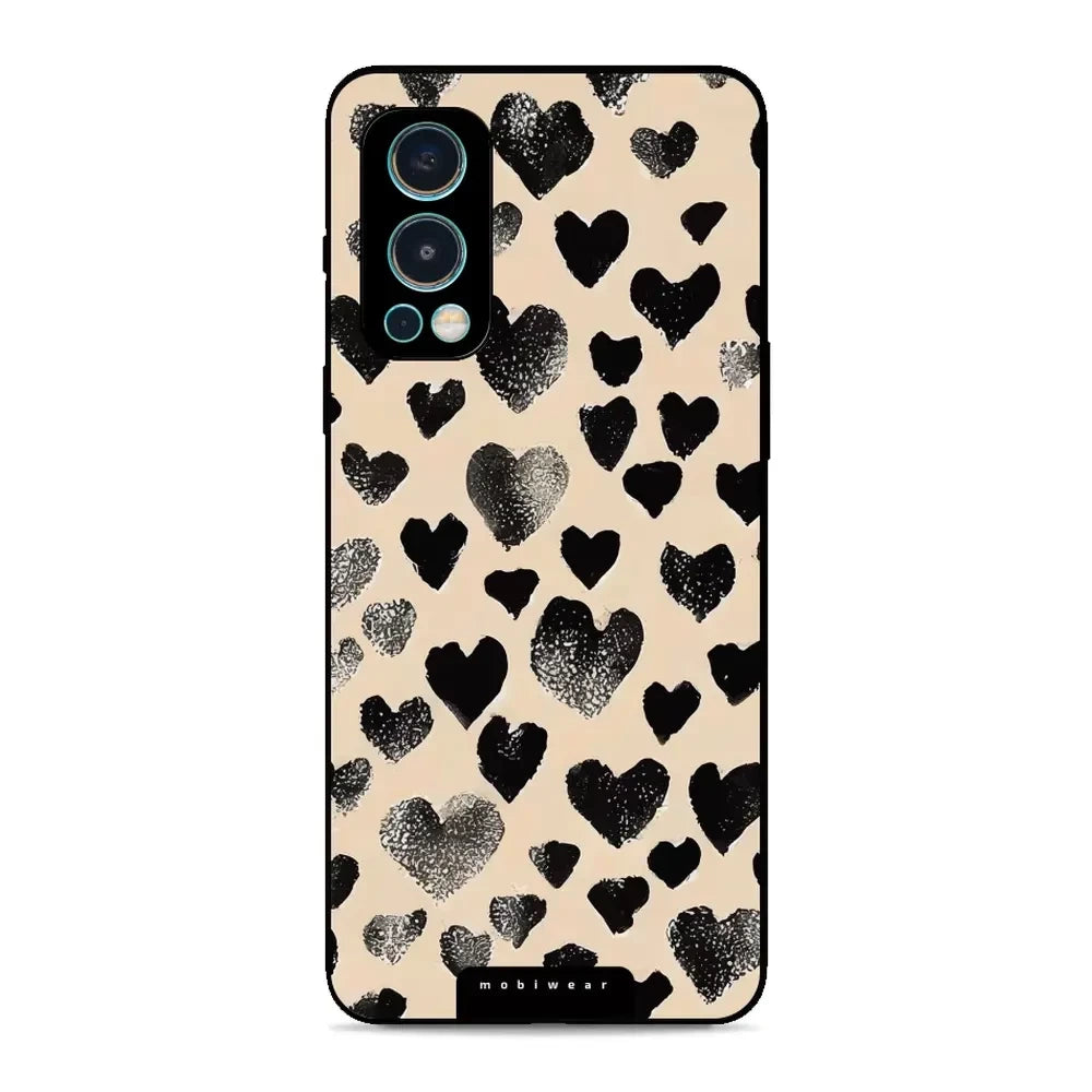 Handyhülle für OnePlus Nord 2 5G, Mobiwear Glossy Case, Beige Liebe