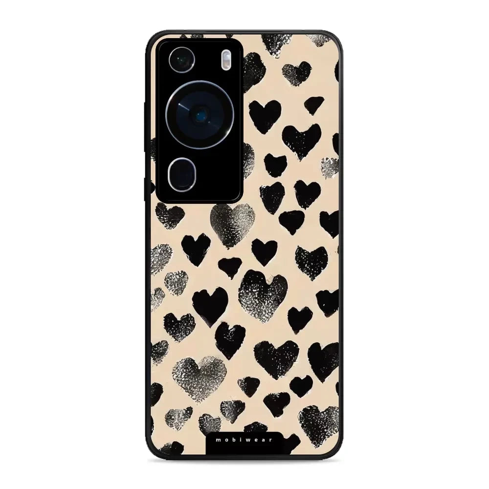 Handyhülle für Huawei P60 Pro, Mobiwear Glossy Case, Beige Liebe