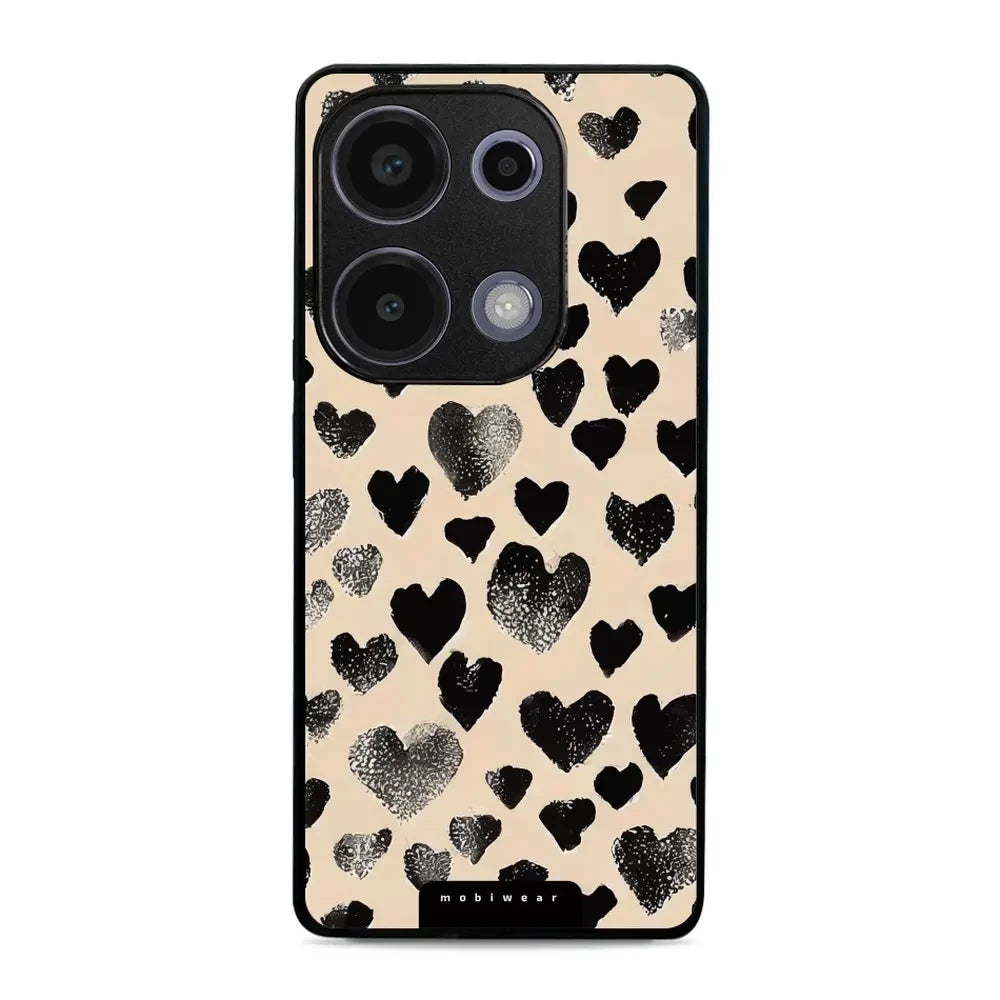 Handyhülle für Xiaomi Poco M6 Pro 4G, Mobiwear Glossy Case, Beige Liebe
