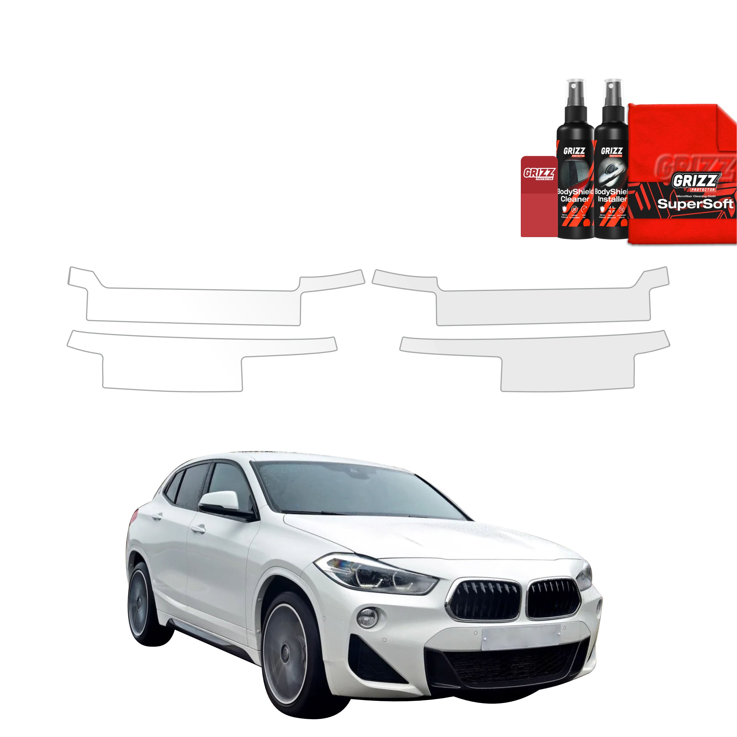 4in1 Schutzfolie Grizz Protector für Schweller - BMW X2 (2017-2023)