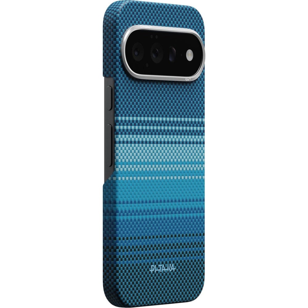 Aramid Handyhülle für Google Pixel 11 Pro, PITAKA Ultra-Slim Case mit MagSafe, Blau mit Kevlar (2/5)