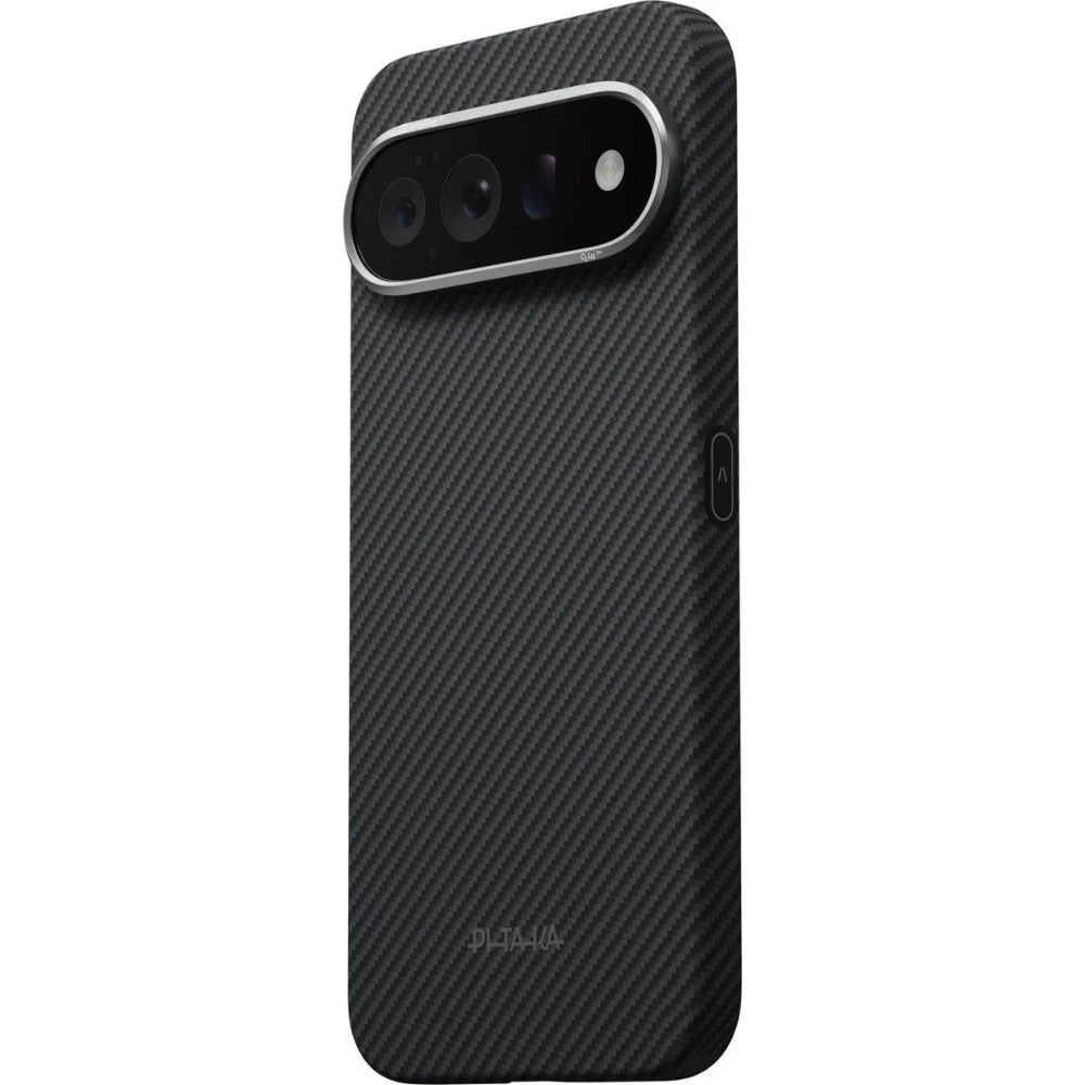 Aramid Handyhülle für Google Pixel 11 Pro, PITAKA Ultra-Slim Case mit MagSafe, Schwarz-Grau (3/4)