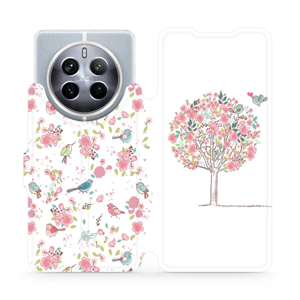 Handyhülle mit klappe für Realme 12 5G, Mobiwear Book, Rosa Hain