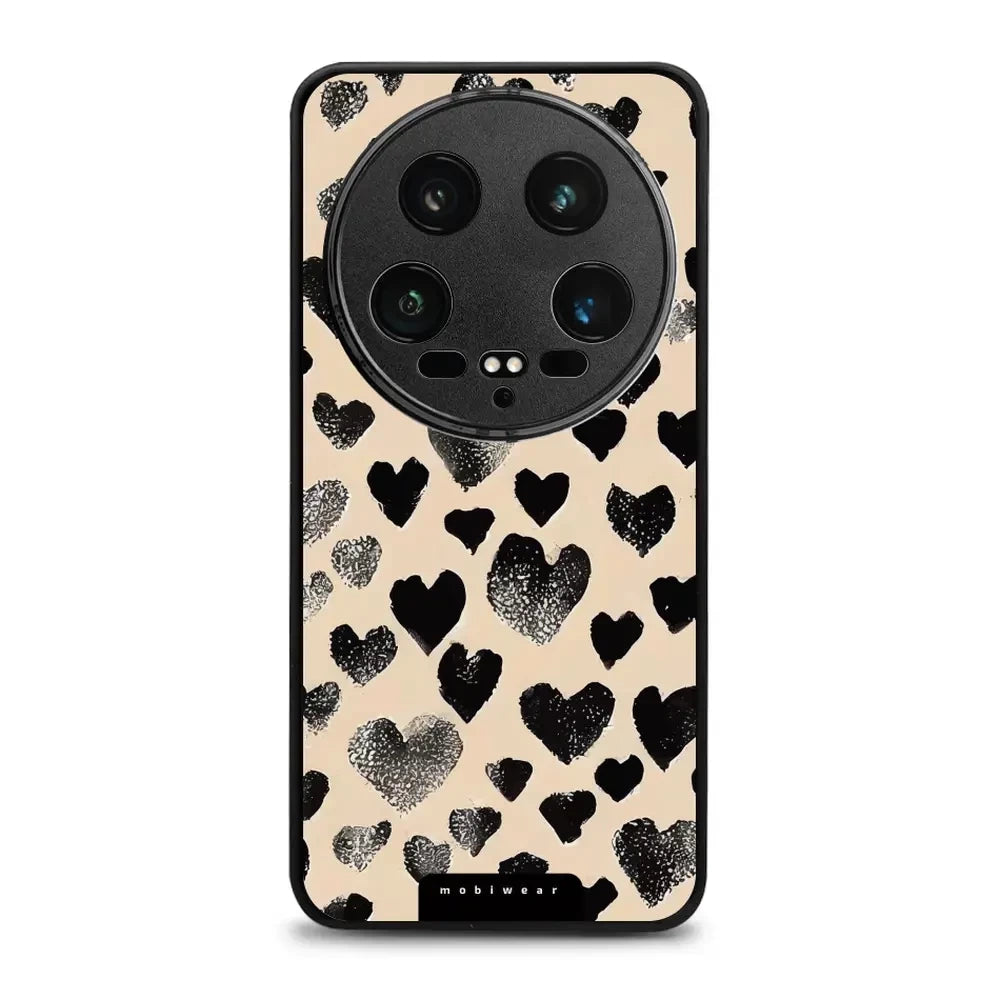 Handyhülle für Xiaomi 14 Ultra, Mobiwear Glossy Case, Beige Liebe
