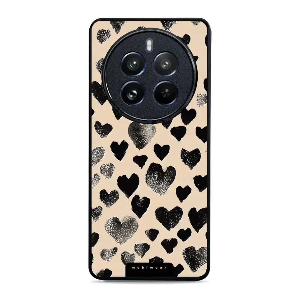 Handyhülle für Realme 12 Pro Plus, Mobiwear Glossy Case, Beige Liebe