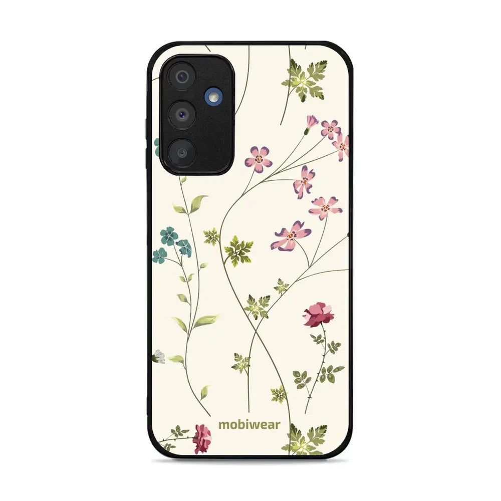 Handyhülle für Galaxy M15 5G, Mobiwear Glossy Case, Idyllische Blüte