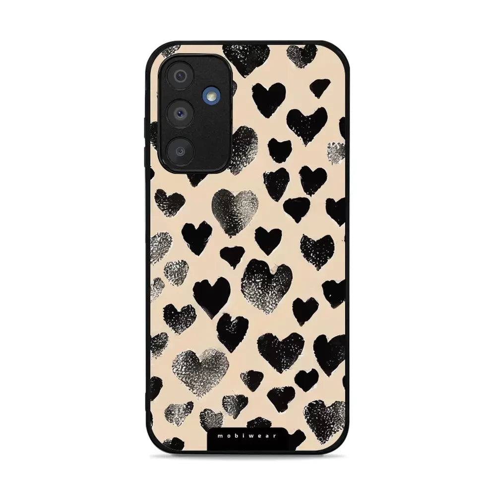 Handyhülle für Galaxy M15 5G, Mobiwear Glossy Case, Beige Liebe