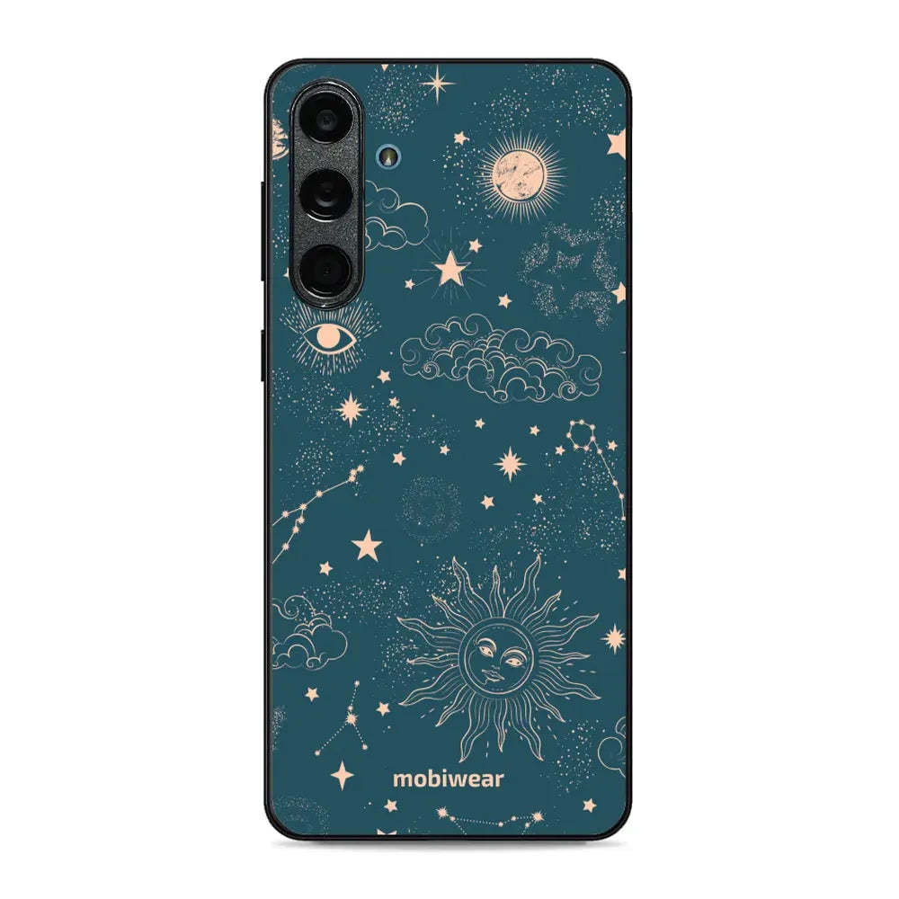 Handyhülle für Galaxy M55 5G, Mobiwear Glossy Case, Astraler Staub