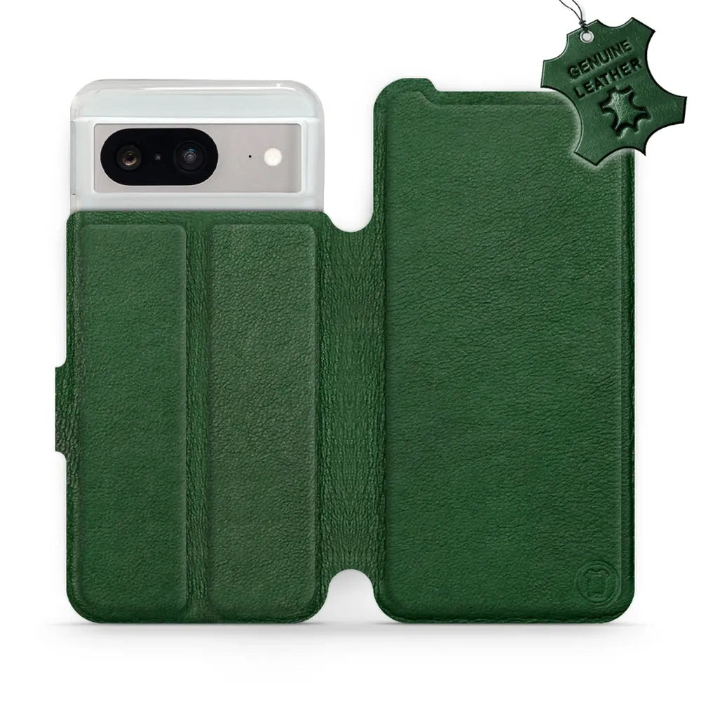 Echtleder Handyhülle für Google Pixel 8, Mobiwear Leather, Grün