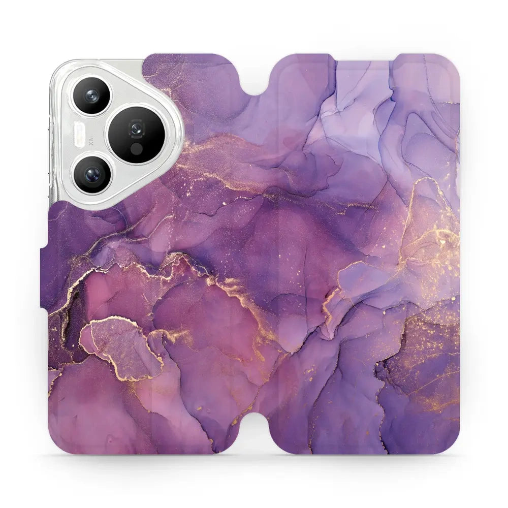 Handyhülle mit klappe für Huawei Pura 70, Mobiwear Book, Violett
