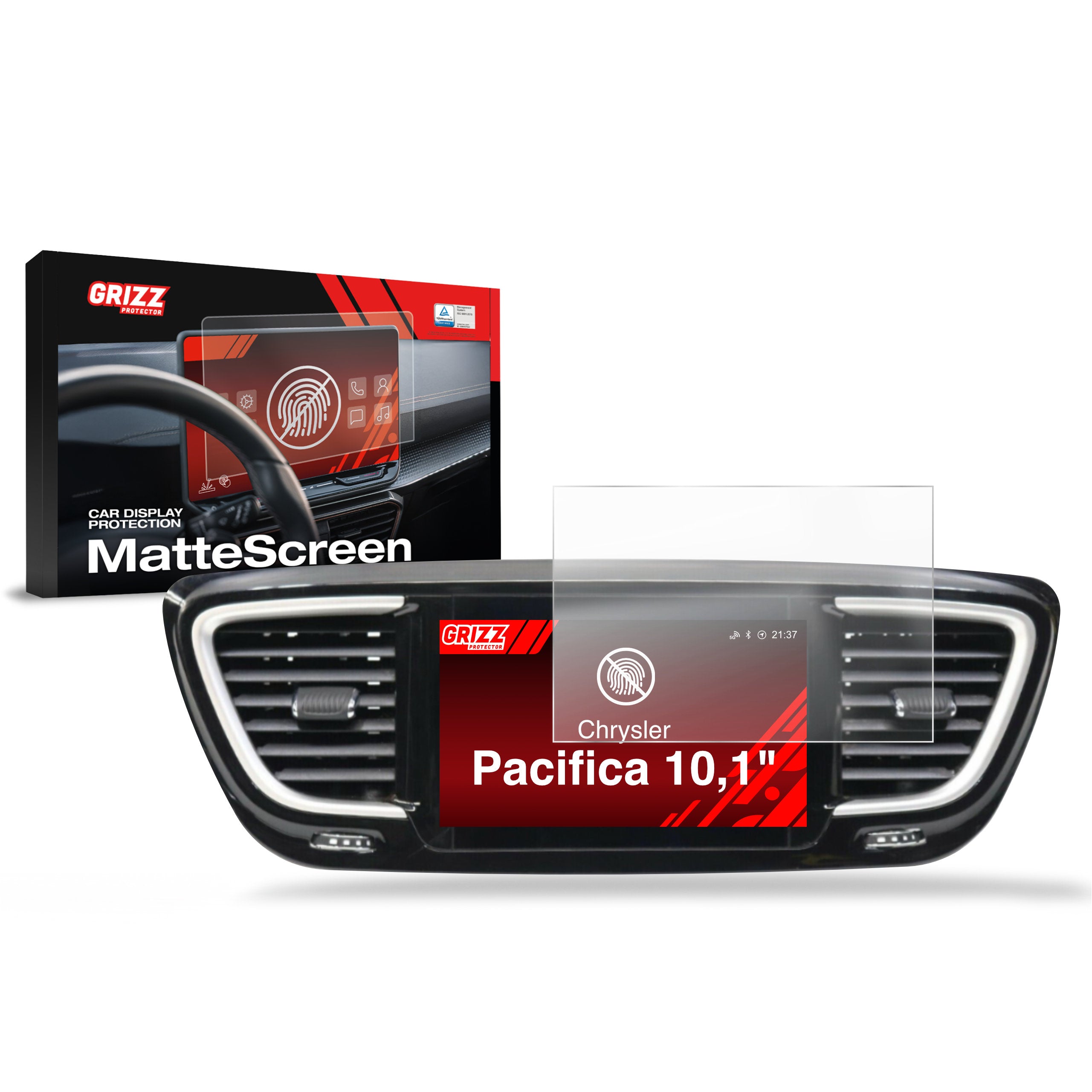 Matte Autodisplayfolie für Chrysler Pacifica (2020-2026), Grizz Protector