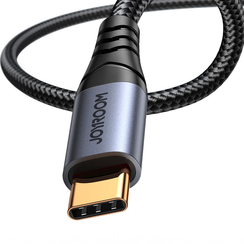 Audiokabel Mini-jack AUX 3,5 mm zu USB-C, Joyroom SY-A07, 1,2m, Schwarz