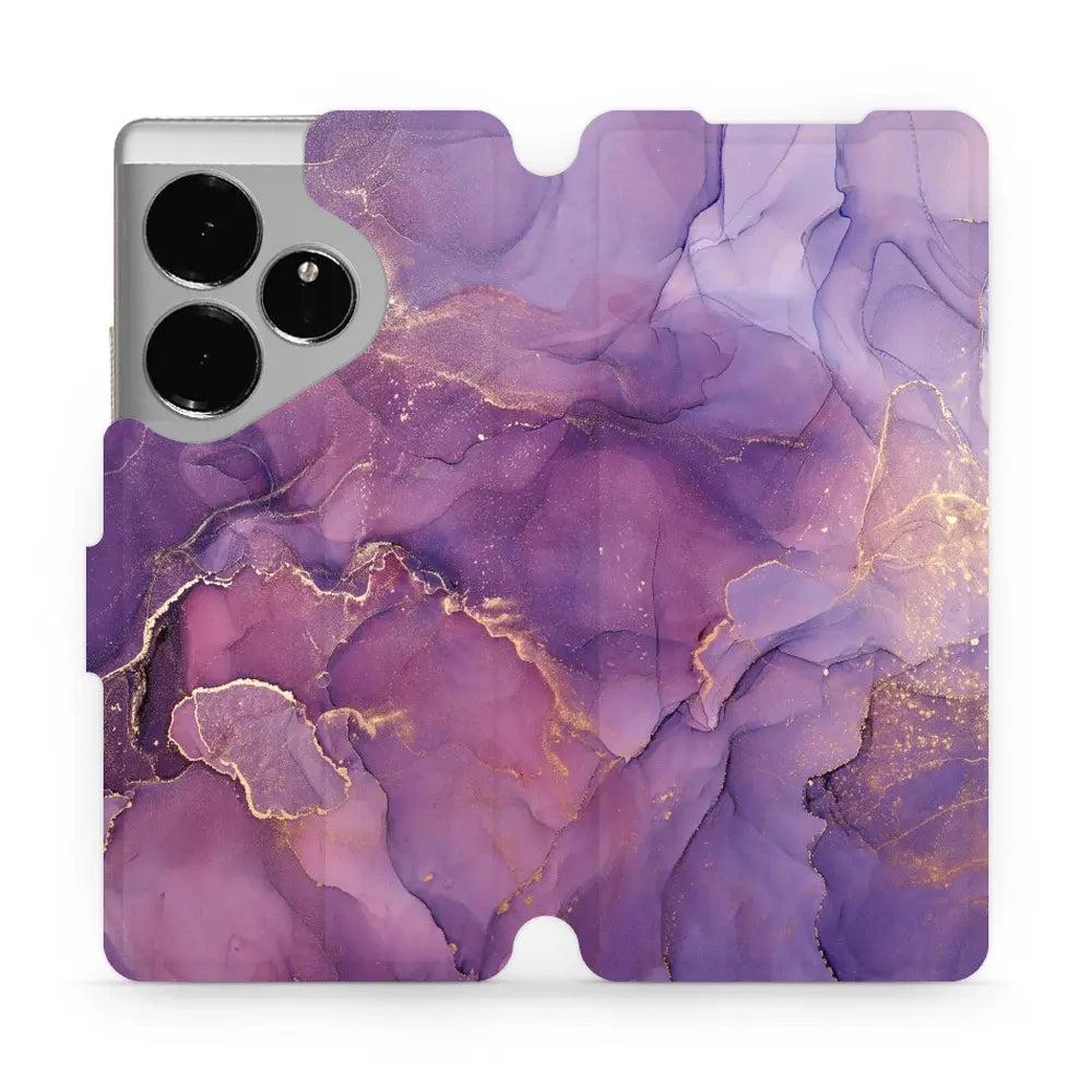 Handyhülle mit klappe für Realme GT 6, Mobiwear Book, Violett