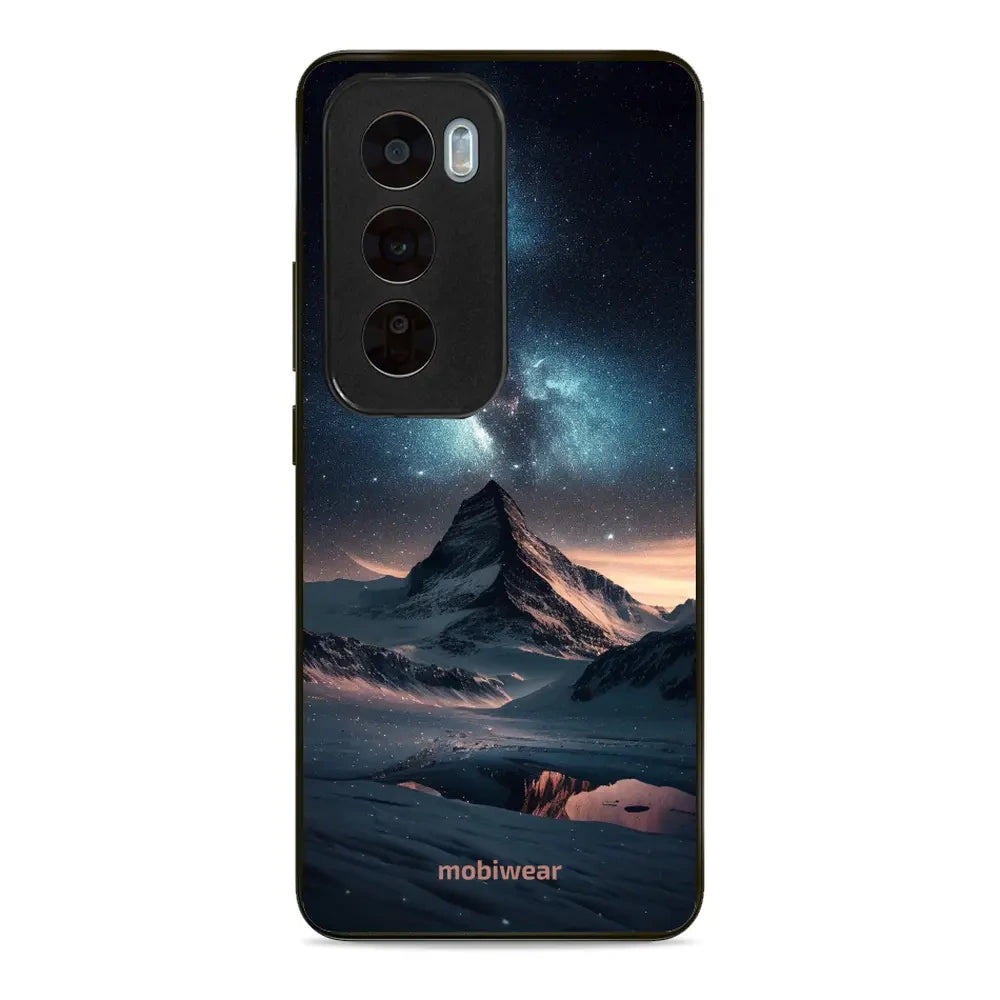 Handyhülle für Oppo Reno 12, Mobiwear Glossy Case, Nachtberg