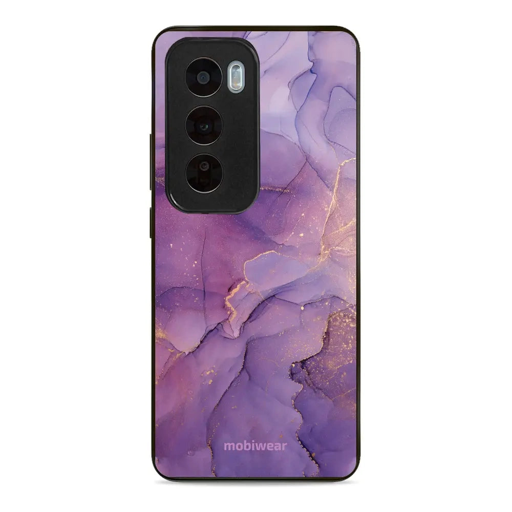 Handyhülle für Oppo Reno 12, Mobiwear Glossy Case, Violett