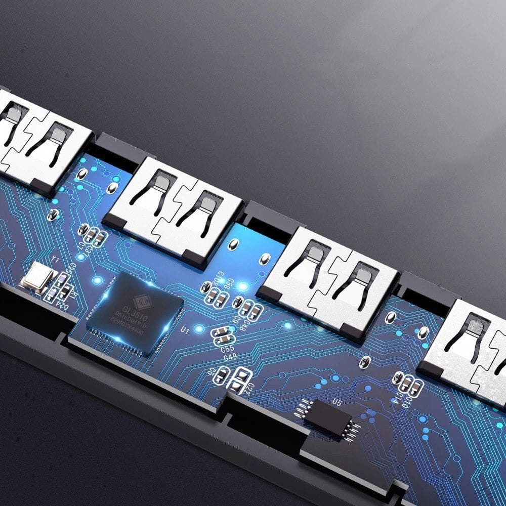 HUB 5w1 Ugreen 4x USB 3.0 Gen 1, 5Gbps, Grau