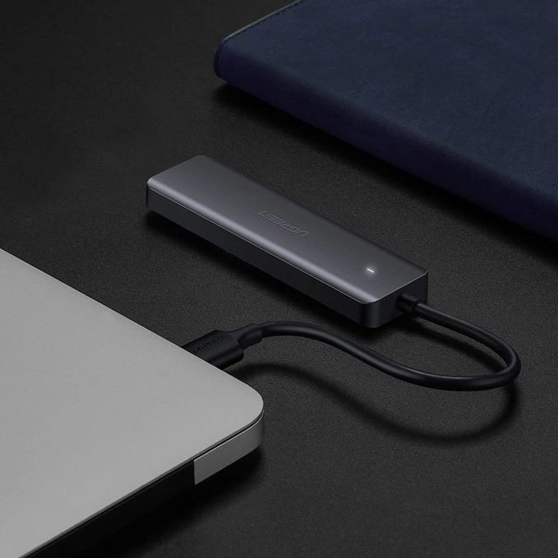 HUB 5w1 Ugreen 4x USB 3.0 Gen 1, 5Gbps, Grau