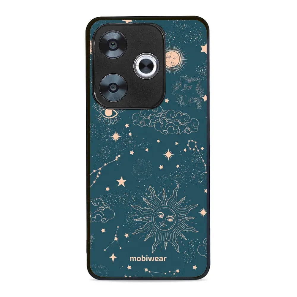 Handyhülle für Xiaomi Poco F6, Mobiwear Glossy Case, Astraler Staub