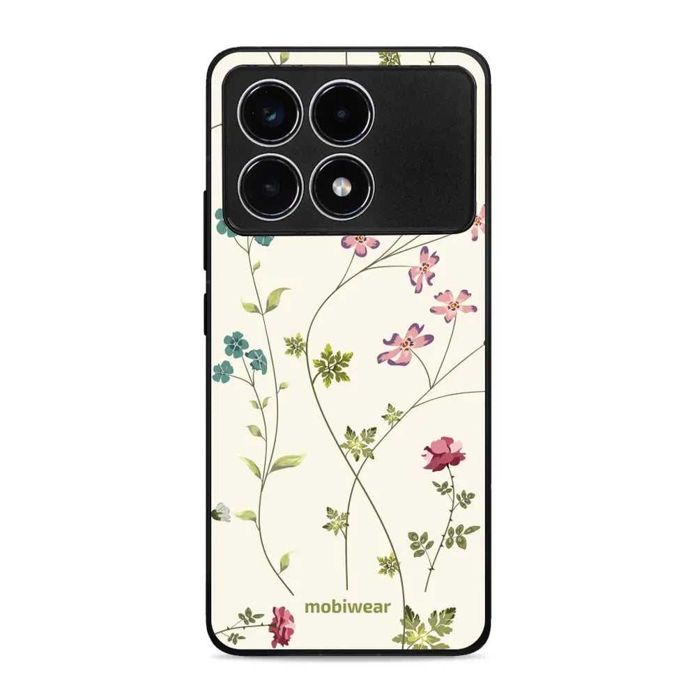 Handyhülle für Xiaomi Poco F6 Pro, Mobiwear Glossy Case, Idyllische Blüte