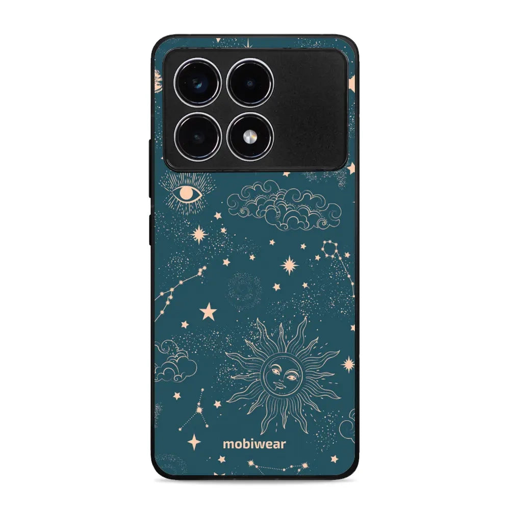 Handyhülle für Xiaomi Poco F6 Pro, Mobiwear Glossy Case, Astraler Staub