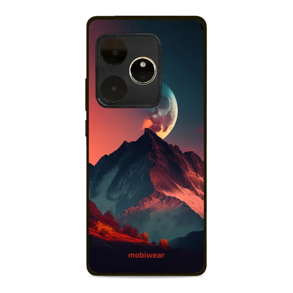 Handyhülle für Realme GT 6, Mobiwear Glossy Case, Gebirgsdämmerung