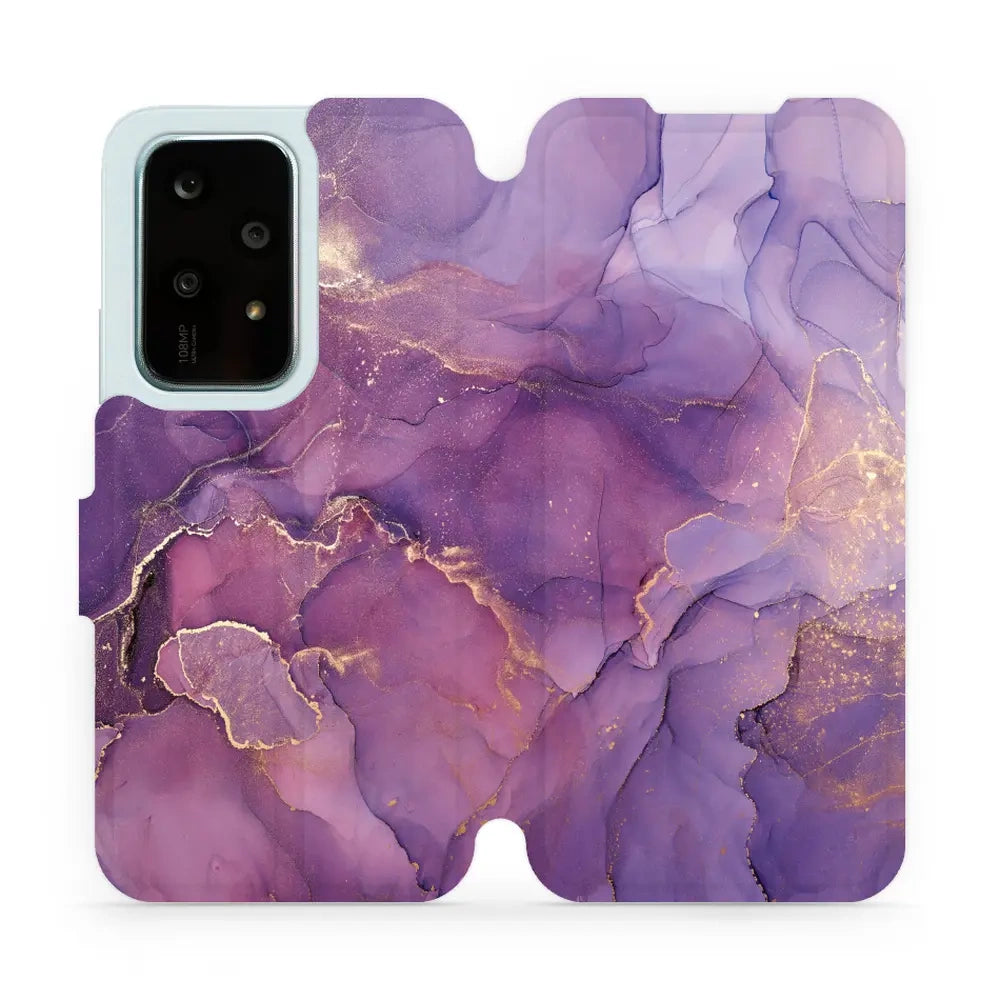Handyhülle mit klappe für Honor 200 Lite, Mobiwear Book, Violett