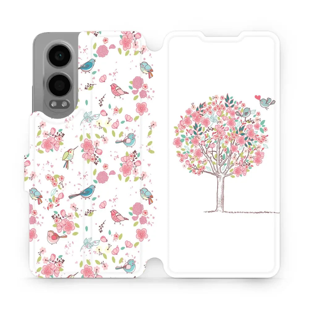 Handyhülle mit klappe für OnePlus Nord CE4 Lite 5G, Mobiwear Book, Rosa Hain