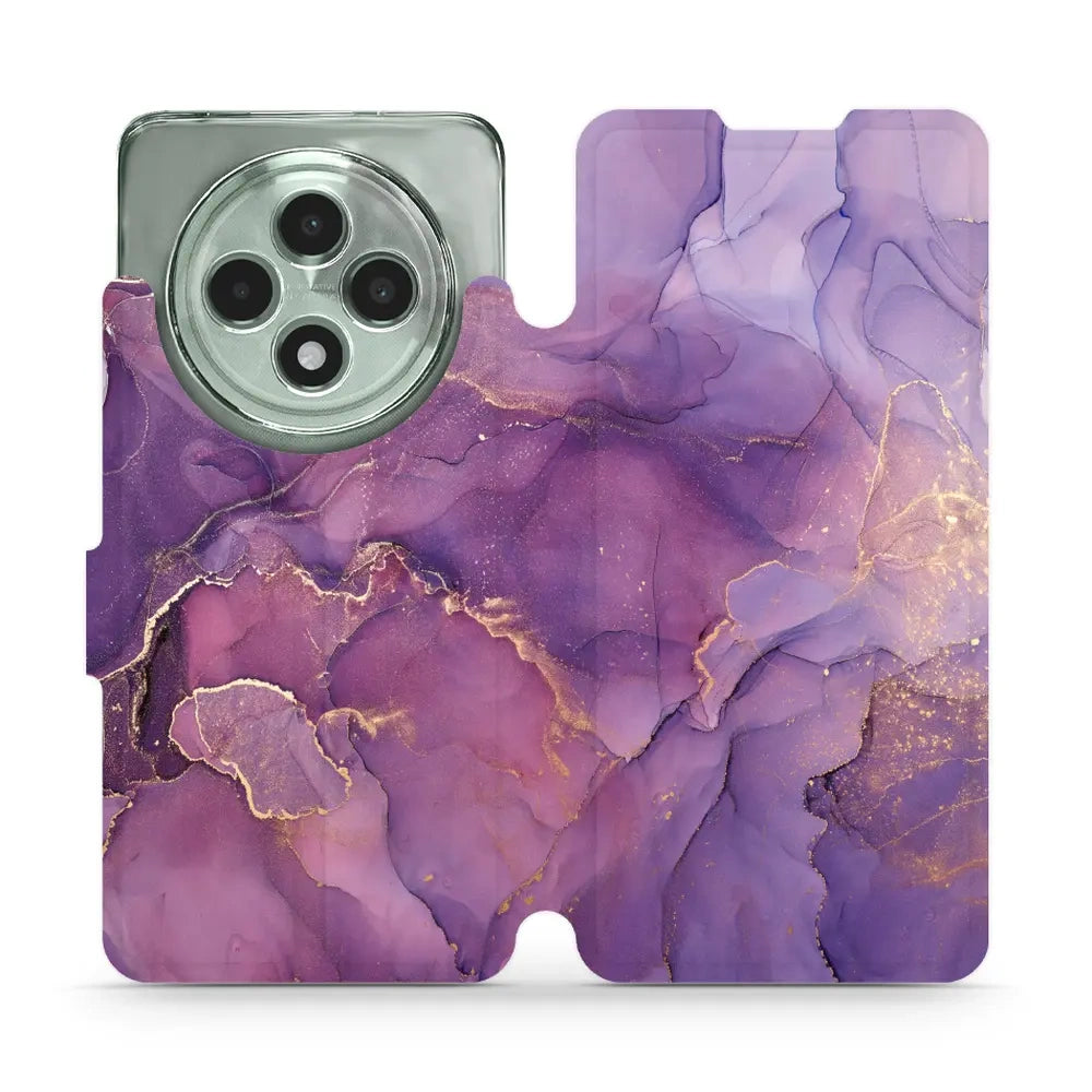 Handyhülle mit klappe für Oppo Reno 12 F, Mobiwear Book, Violett