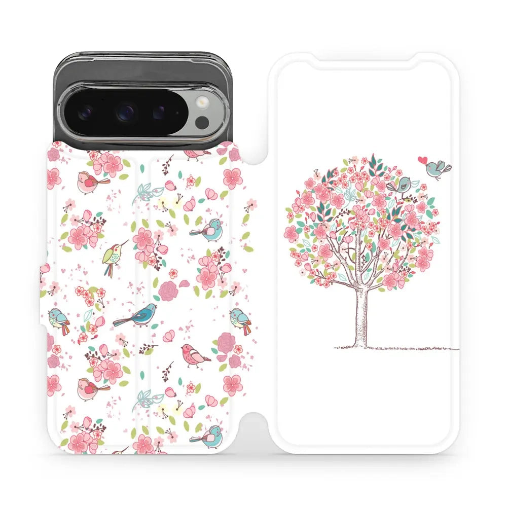 Handyhülle mit klappe für Google Pixel 9 Pro XL, Mobiwear Book, Rosa Hain