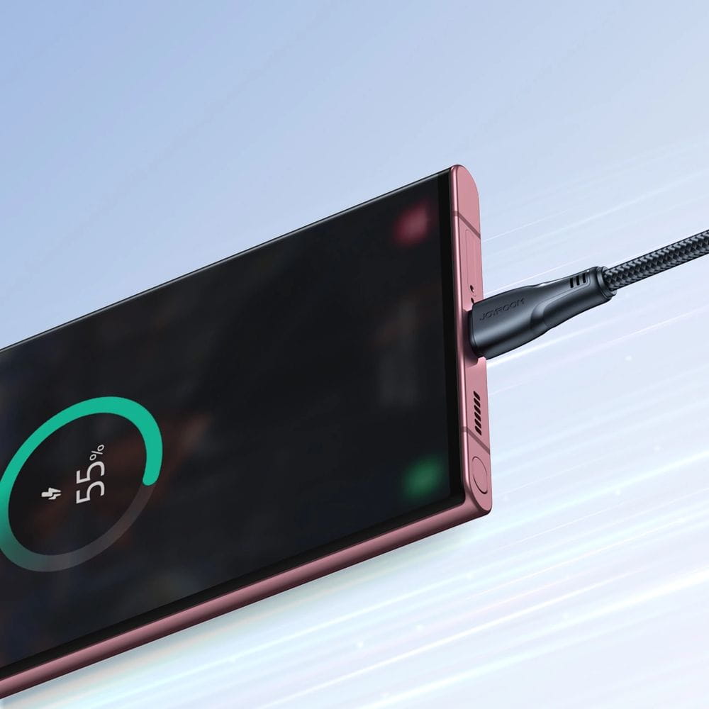 Ladekabel / Datenkabel USB-A zu USB-C, Joyroom Surpass Series, 3A, 1.2m, Schwarz
