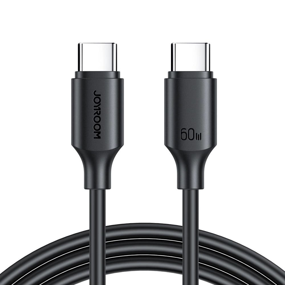 Ladekabel / Datenkabel USB-C zu USB-C, Joyroom Long Lasting, 60W, 3A, 1m, Schwarz
