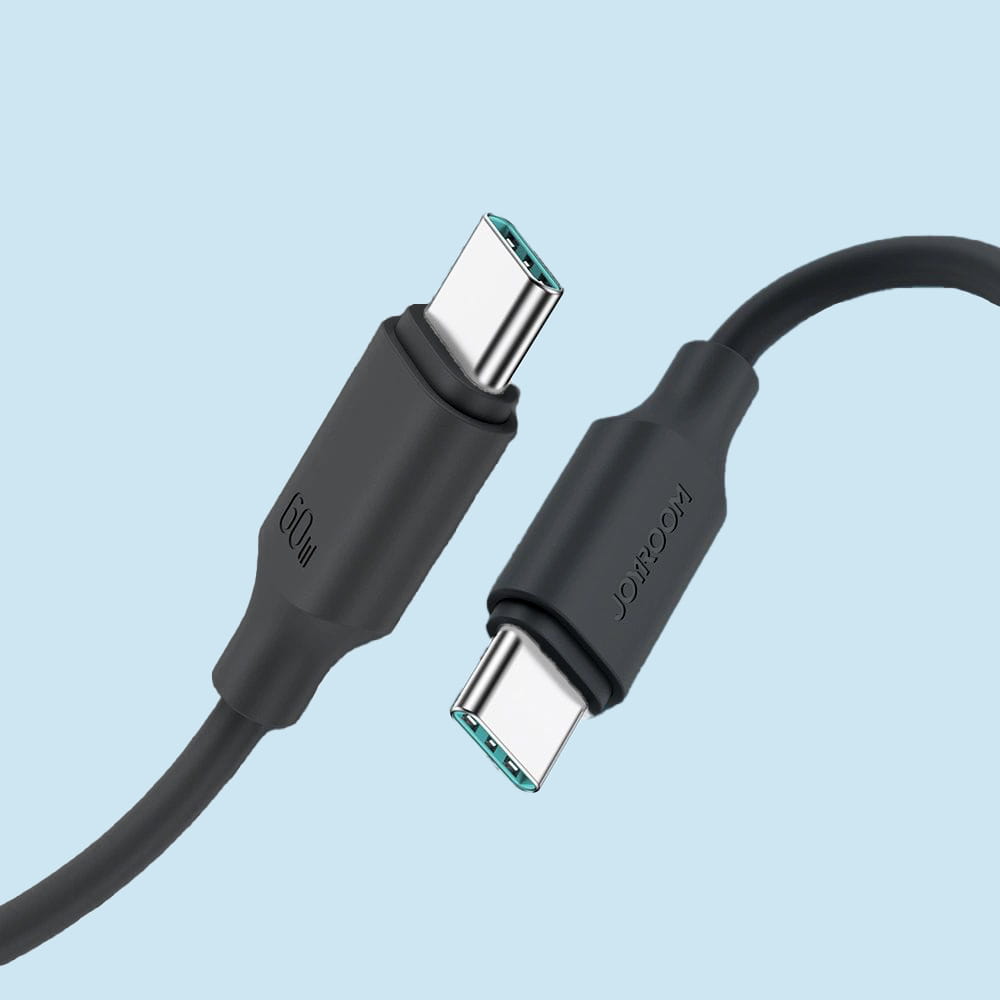 Ladekabel / Datenkabel USB-C zu USB-C, Joyroom Long Lasting, 60W, 3A, 1m, Schwarz