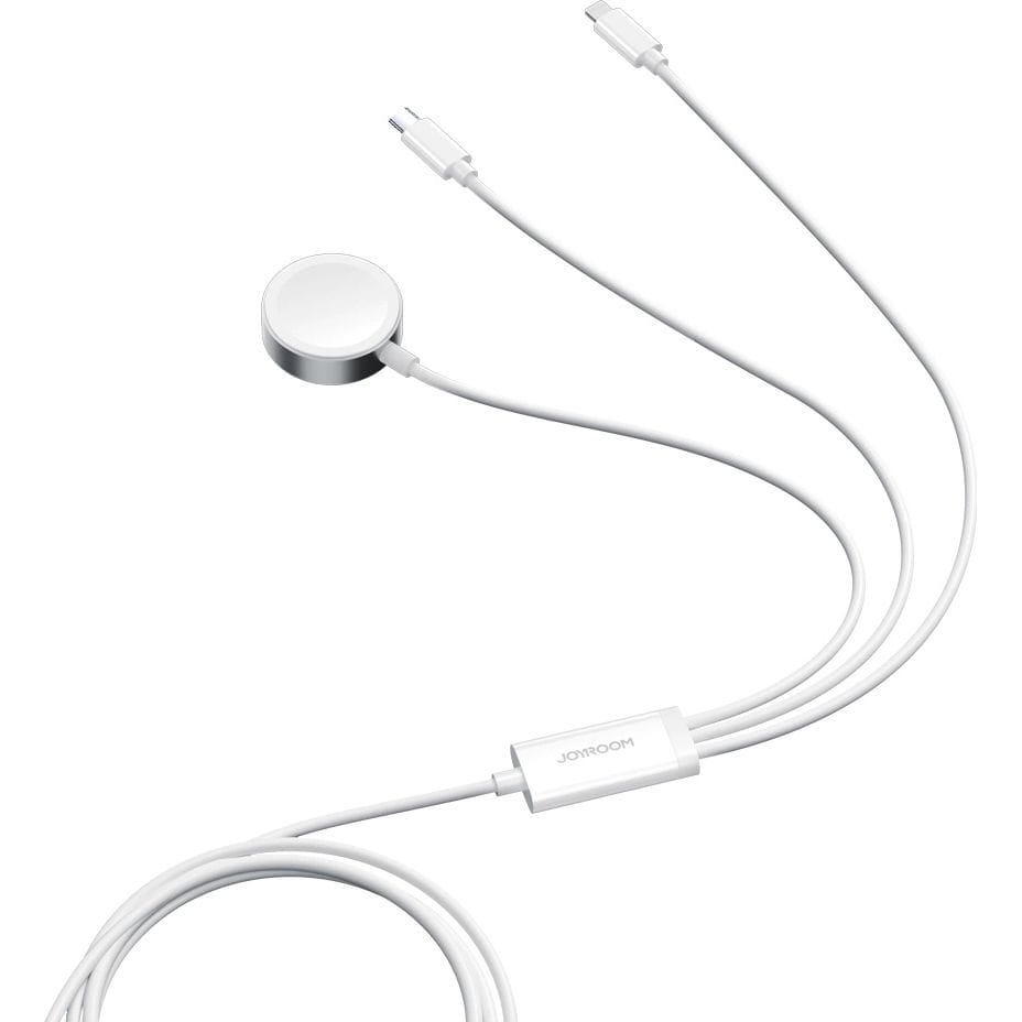 Kabel USB-A zu USB-C / Lightning / Apple Watch, Joyroom 3in1, 3.5A, 1.2m, Weiß