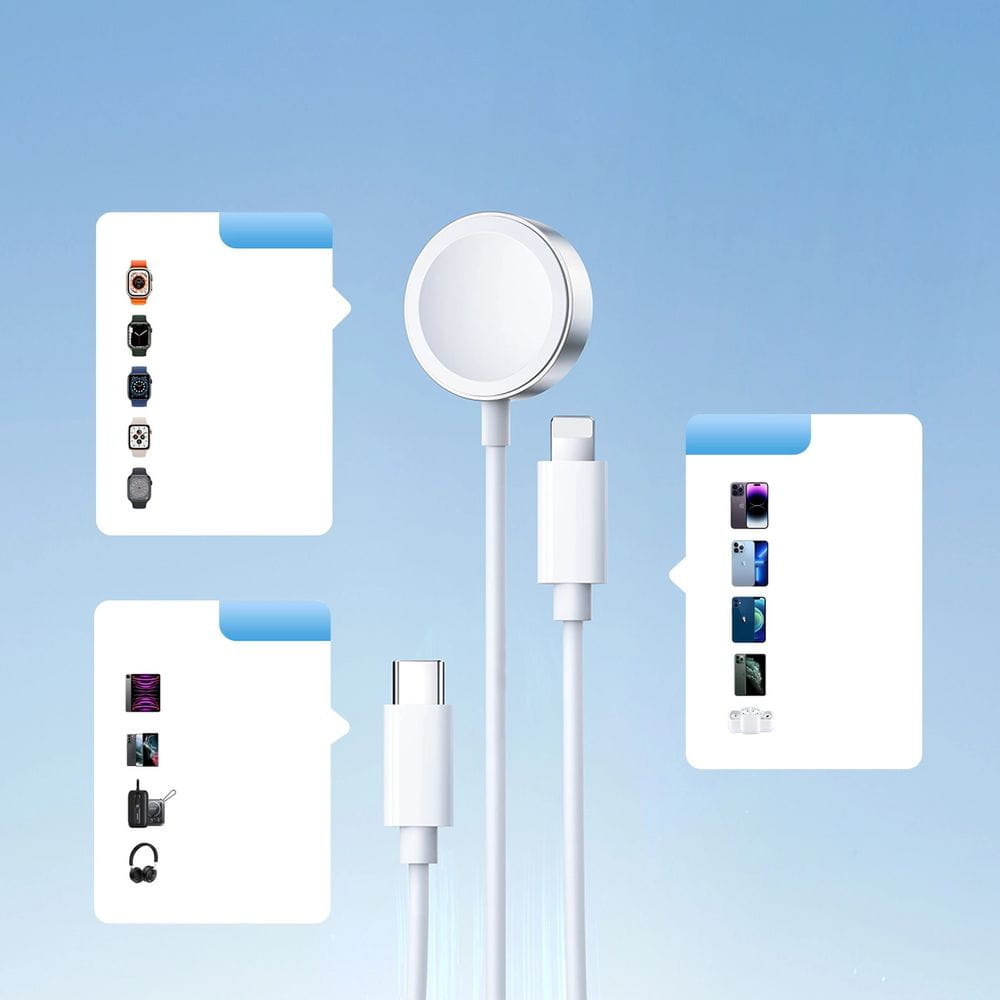 Kabel USB-A zu USB-C / Lightning / Apple Watch, Joyroom 3in1, 3.5A, 1.2m, Weiß