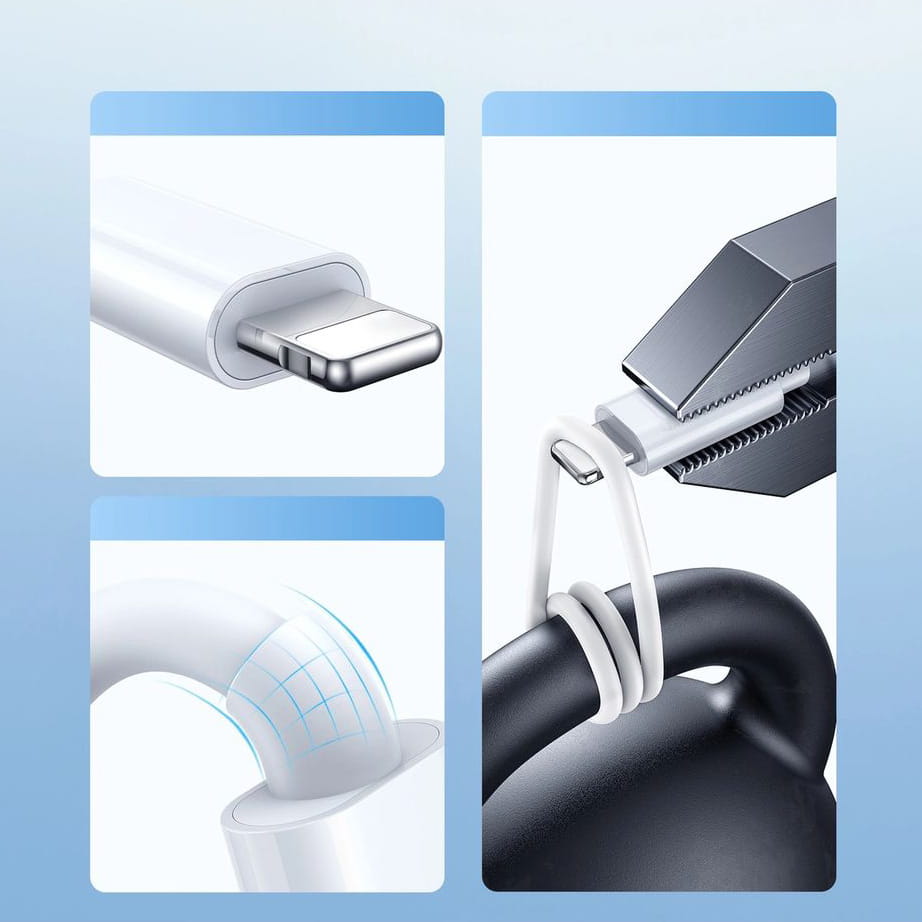 Kabel USB-A zu USB-C / Lightning / Apple Watch, Joyroom 3in1, 3.5A, 1.2m, Weiß