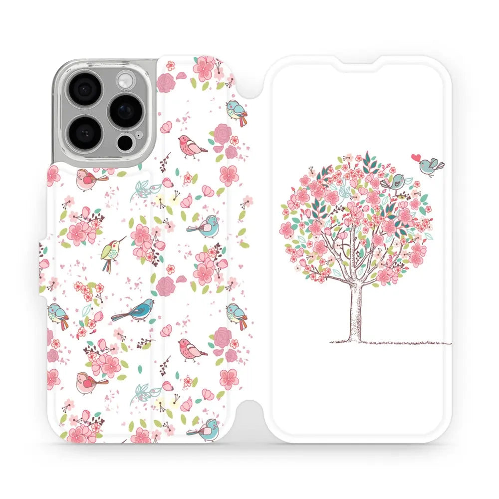 Handyhülle mit klappe für iPhone 16 Pro Max, Mobiwear Book, Rosa Hain