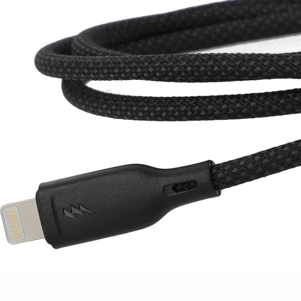 Ladekabel / Datenkabel USB-A zu Lightning, Joyroom Multi-Color, 3A, 1m, Schwarz