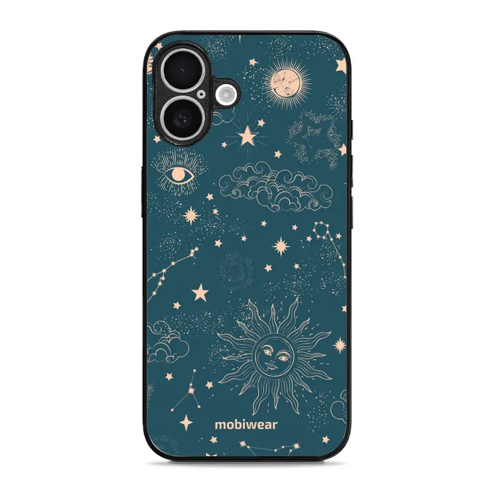 Handyhülle für iPhone 16 Plus, Mobiwear Glossy Case, Astraler Staub