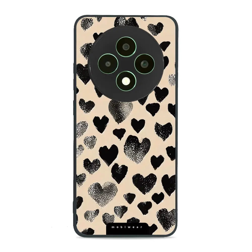 Handyhülle für Oppo Reno 12 FS, Mobiwear Glossy Case, Beige Liebe