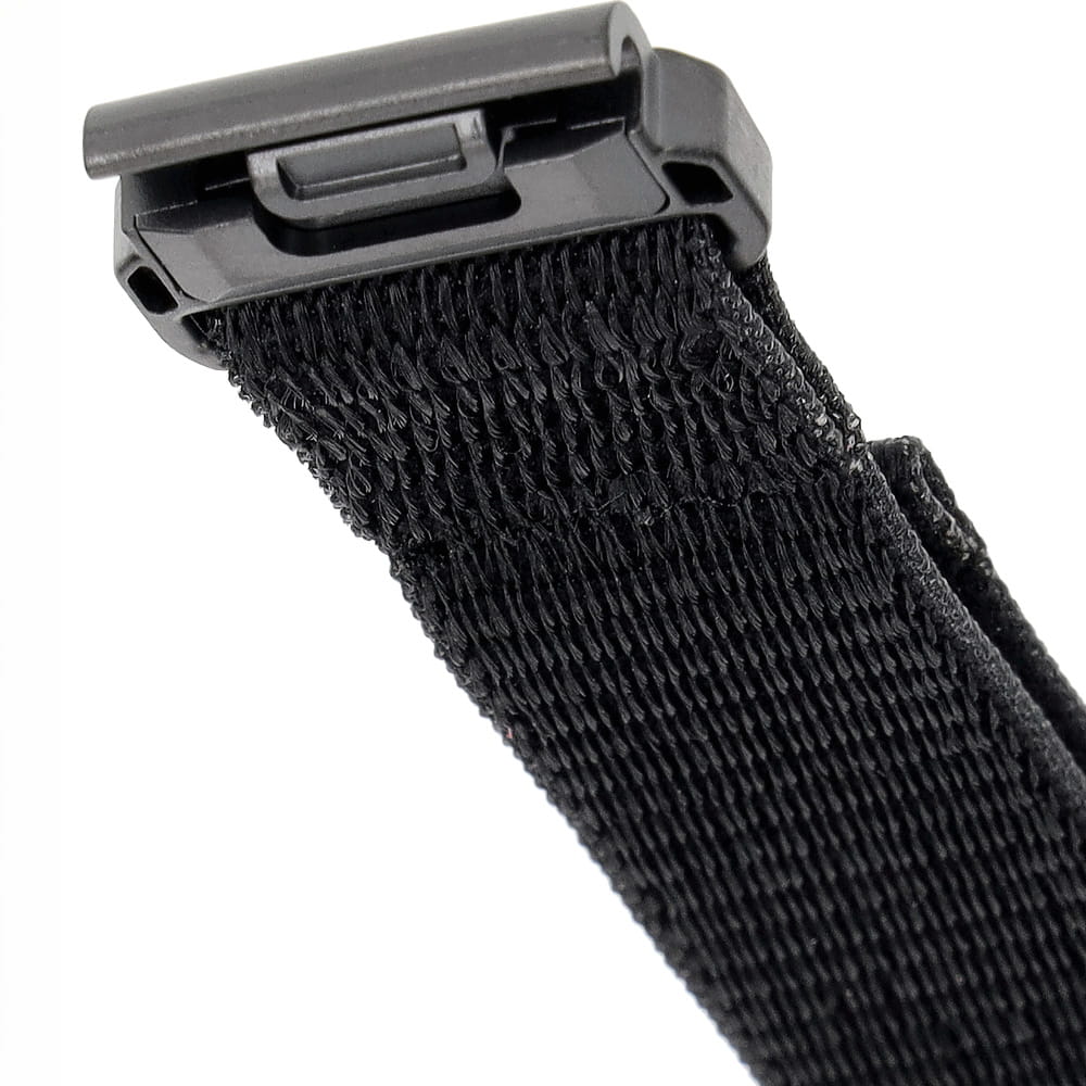 Armband für Garmin Fenix 8 (47 mm) / E / 7 Pro / 7 / 6 Pro / 6, QuickFit 22 mm, Fixed Nylon Sporty Strap, Schwarz