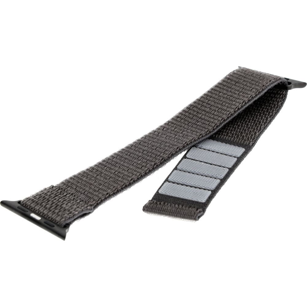 Armband für Apple Watch 49/46/45/44 mm, Fixed Nylon Strap, Dunkelgrau