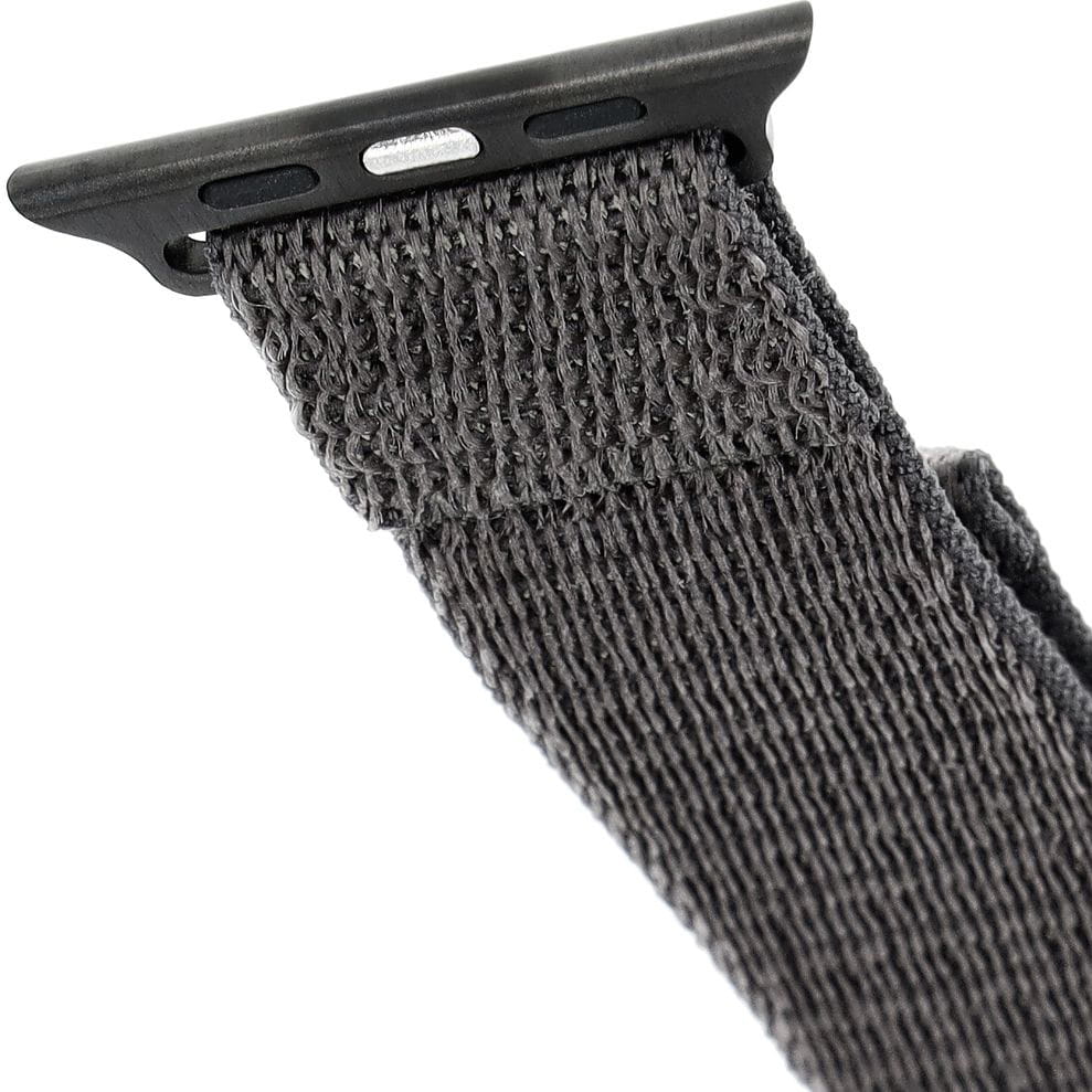 Armband für Apple Watch 49/46/45/44 mm, Fixed Nylon Strap, Dunkelgrau