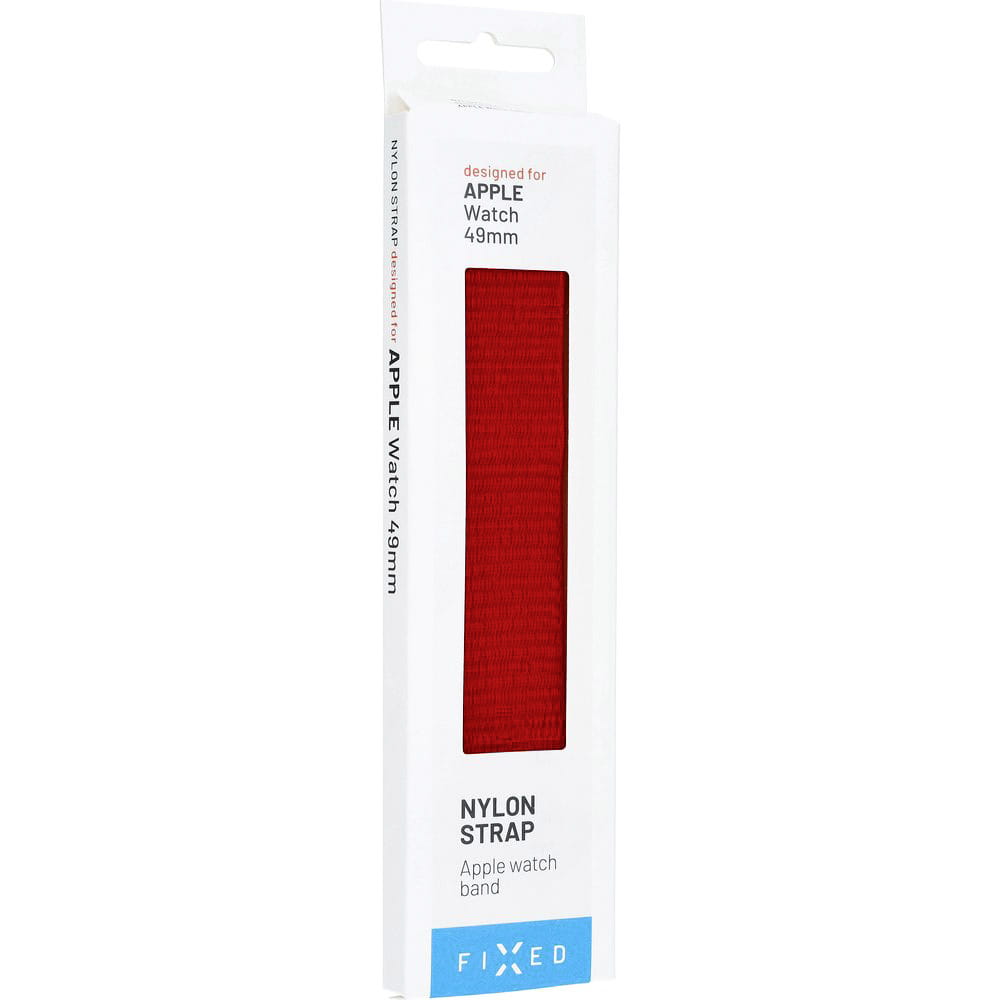 Armband für Apple Watch Ultra 4/3/2/1 49 mm, Fixed Nylon Strap, Rot
