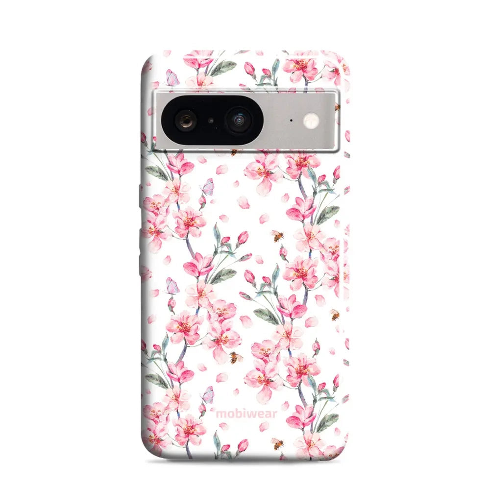 Handyhülle für Google Pixel 8, Mobiwear Elite Pro, Japanischer Blumenstrauß