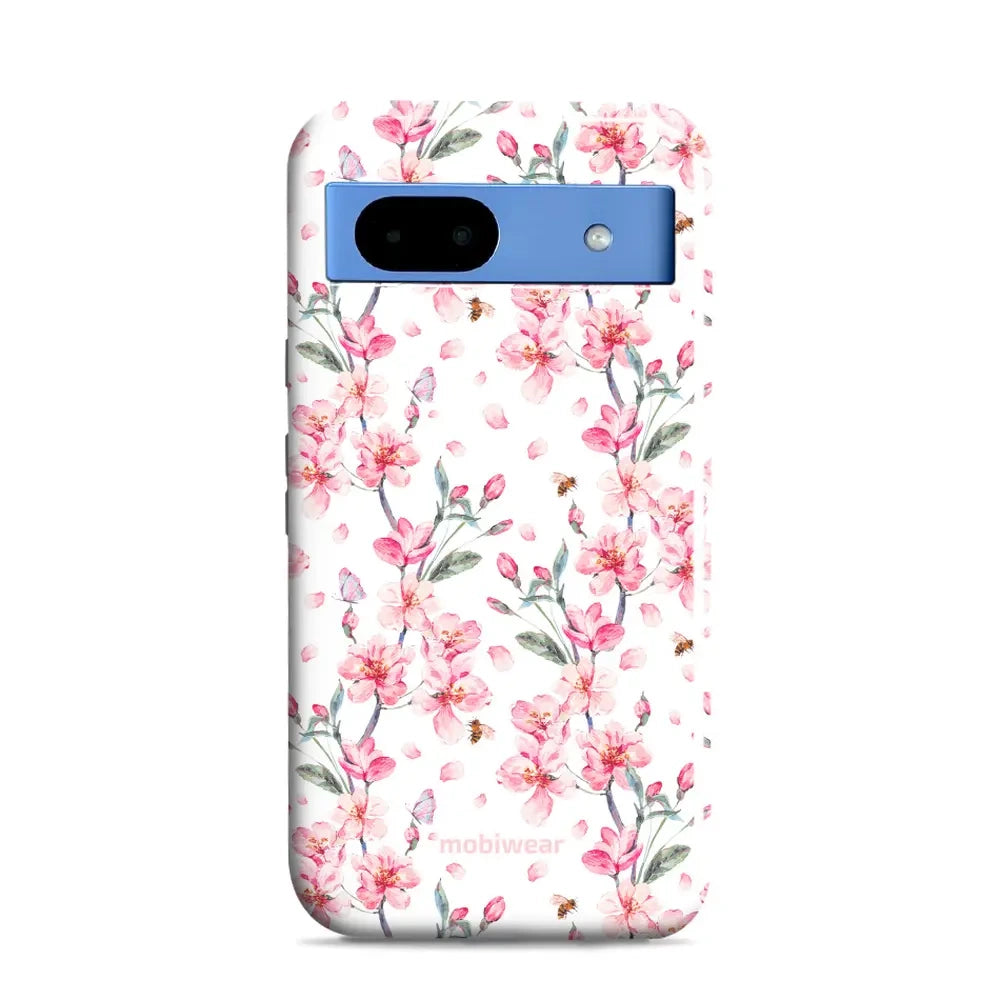 Handyhülle für Google Pixel 8a, Mobiwear Elite Pro, Japanischer Blumenstrauß
