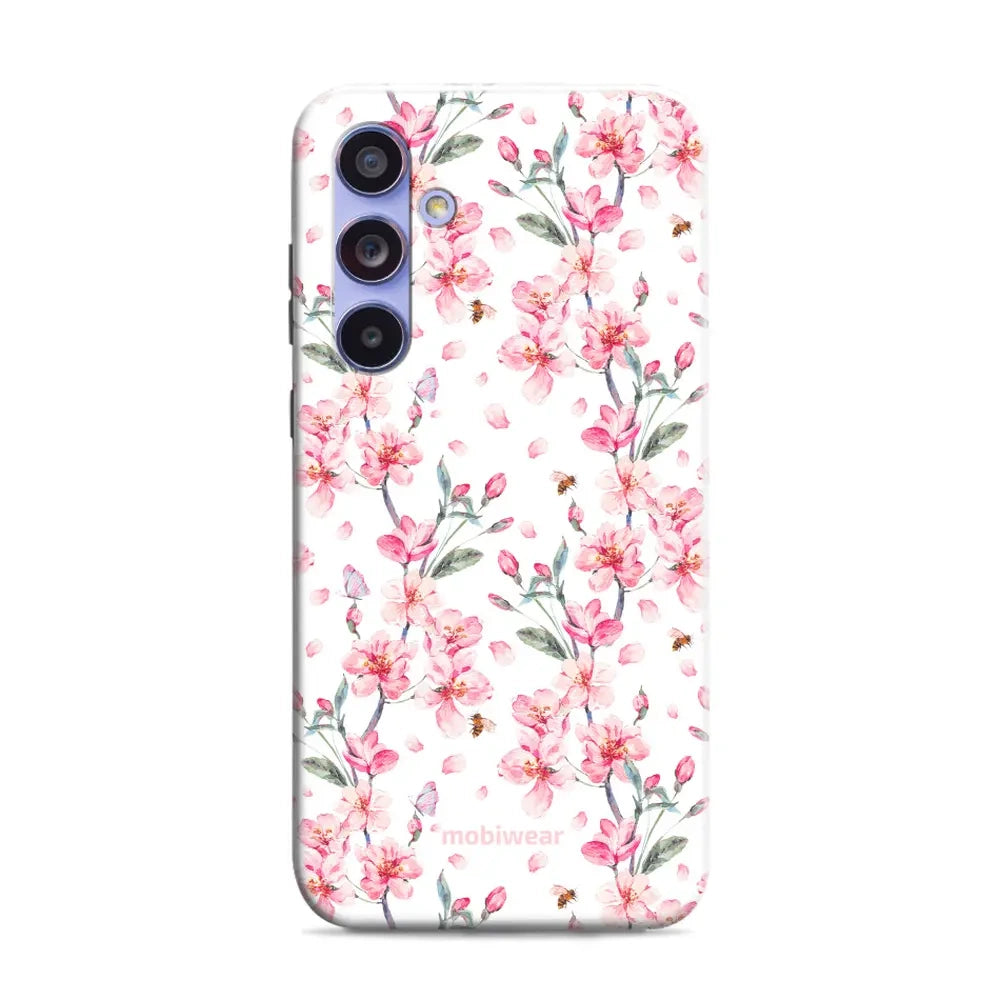 Handyhülle für Galaxy A54 5G, Mobiwear Elite Pro, Japanischer Blumenstrauß
