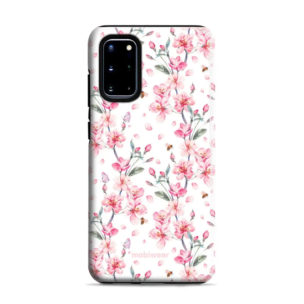 Handyhülle für Galaxy S20 Plus, Mobiwear Elite Pro, Japanischer Blumenstrauß